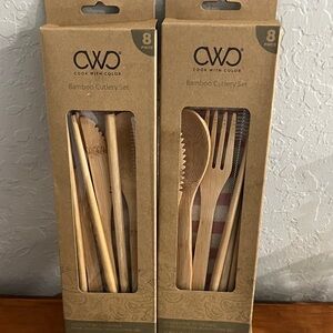 Cook With Color Bamboo Cutlery Set - Natural